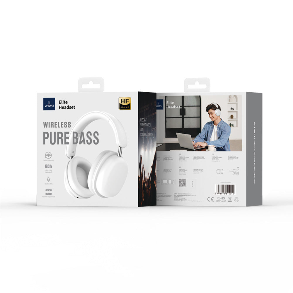 Wiwu TD-05 Elite Serisi Ayarlanabilir Katlanabilir Pure Bass Hi-Fi Kulak Üstü Bluetooth v5.3 Kulaklık Wiwu TD-05 Elite Serisi Ayarlanabilir Katlanabilir Pure Bass Hi-Fi Kulak Üstü Bluetooth v5.3 Kulaklık